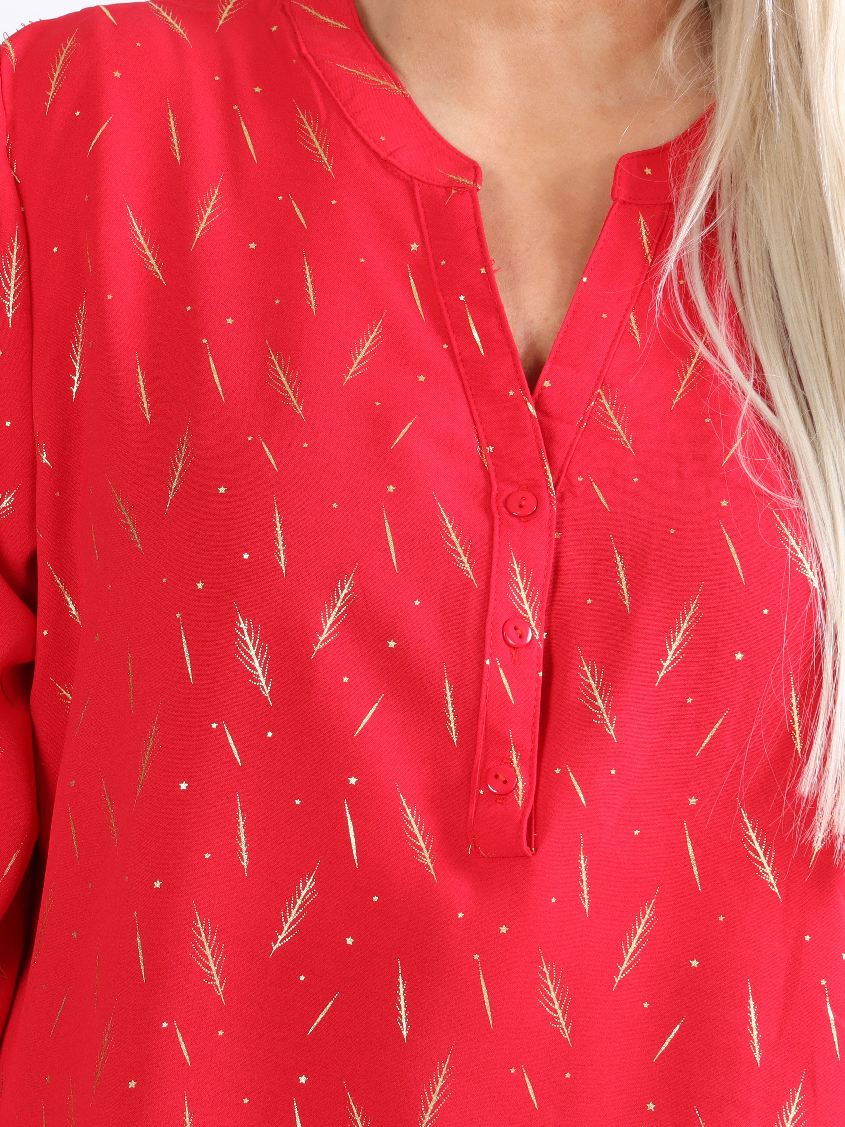 Lina - Fin skjorte med gulddetaljer